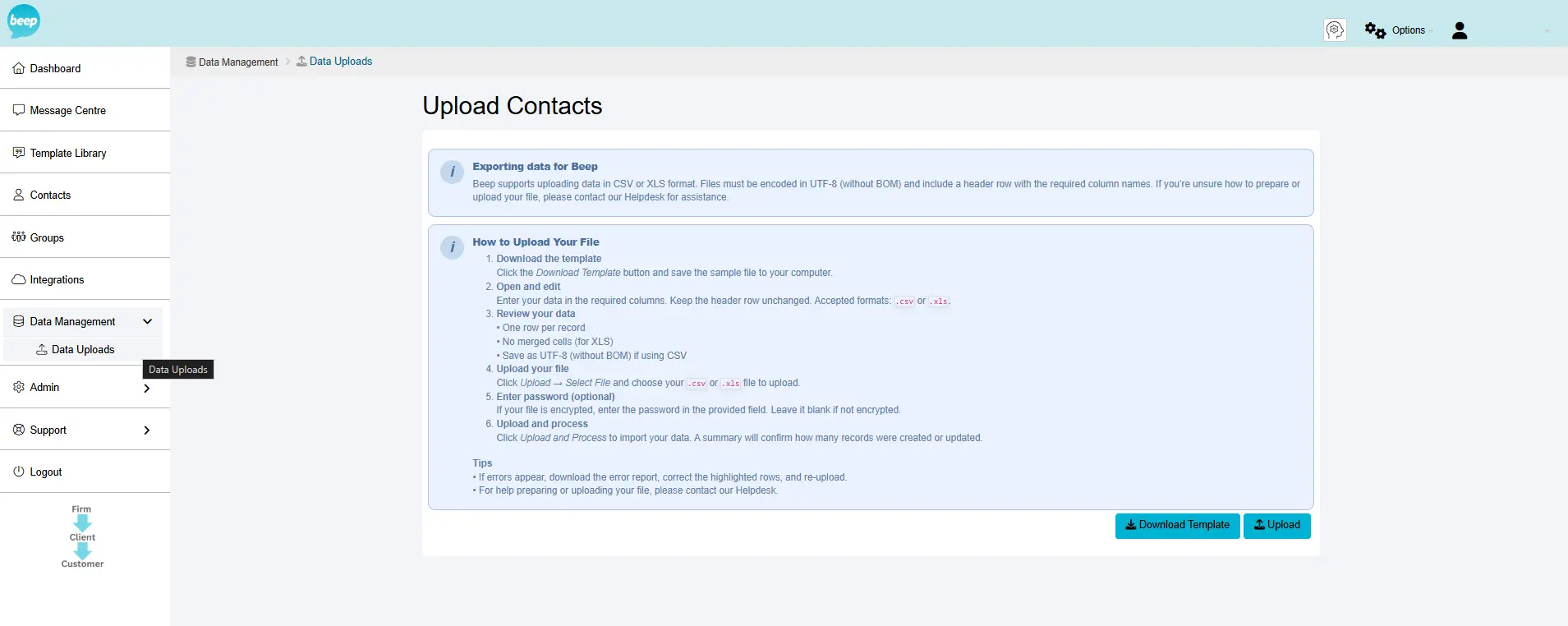 Add Contacts Screenshot